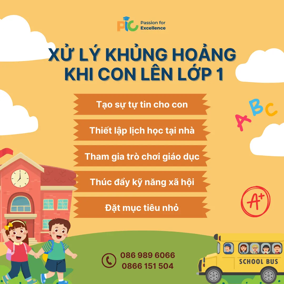 XỬ LÝ KHỦNG HOẢNG KHI CON LÊN LỚP 1