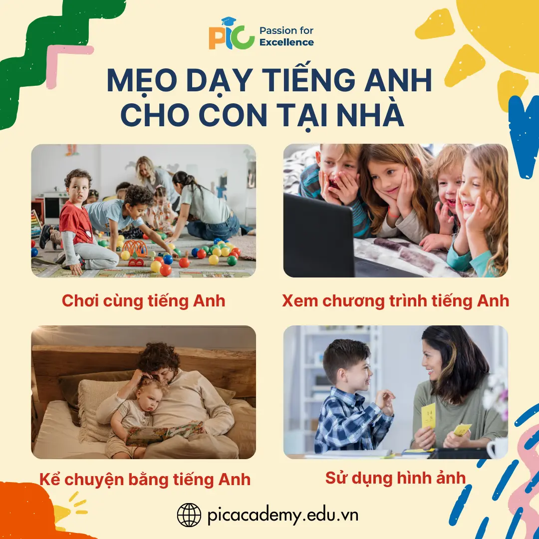 MẸO DẠY TIẾNG ANH CHO CON TẠI NHÀ